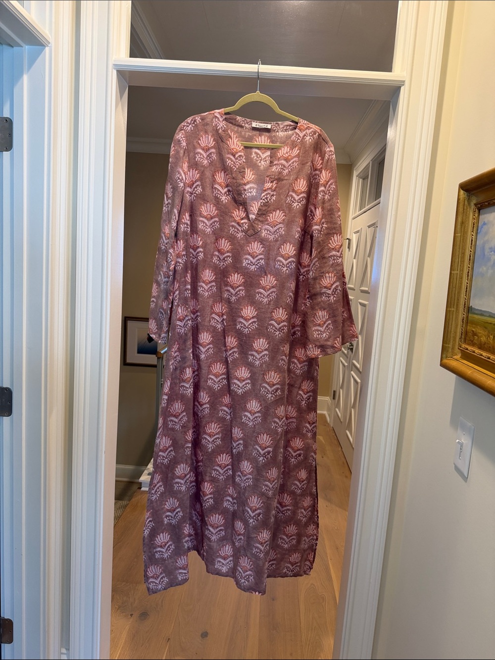 D Heart D linen caftan